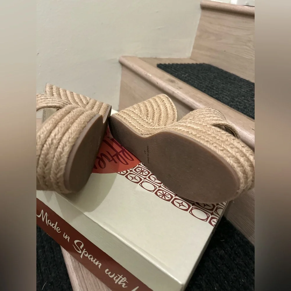 Jeffrey Campbell Sunlit Wedge Mule Espadrille Sandal in Natural - Size 41 - Picture 6 of 8